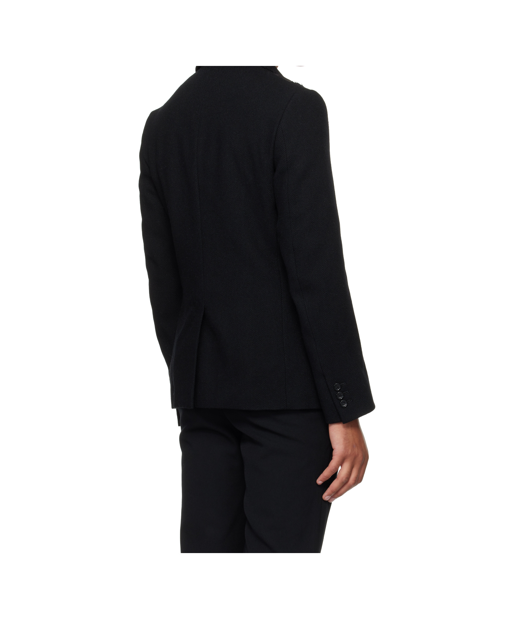 Comme Des Garçons Long-sleeved Suit Jacket In Black