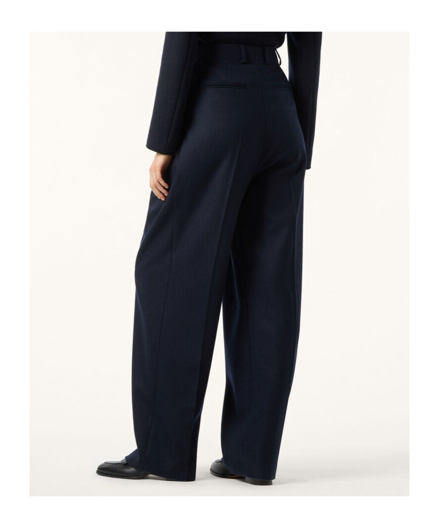 Loro Piana Pleated Trousers In Blue