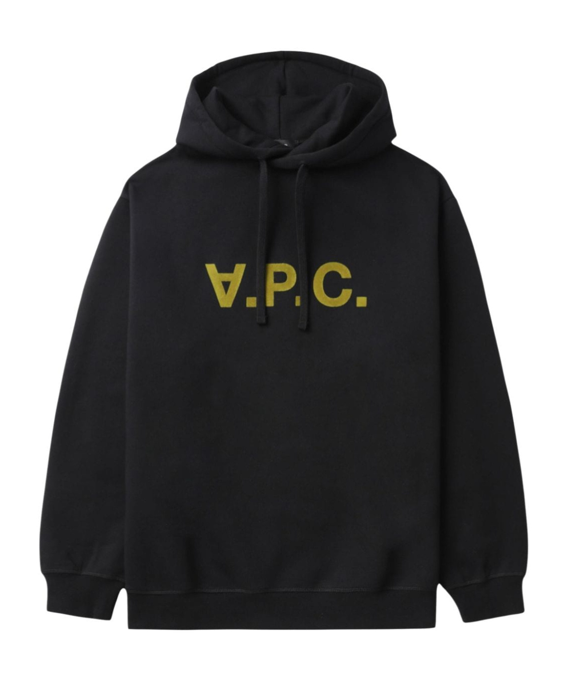 Apc Logo-print Hoodie In Black