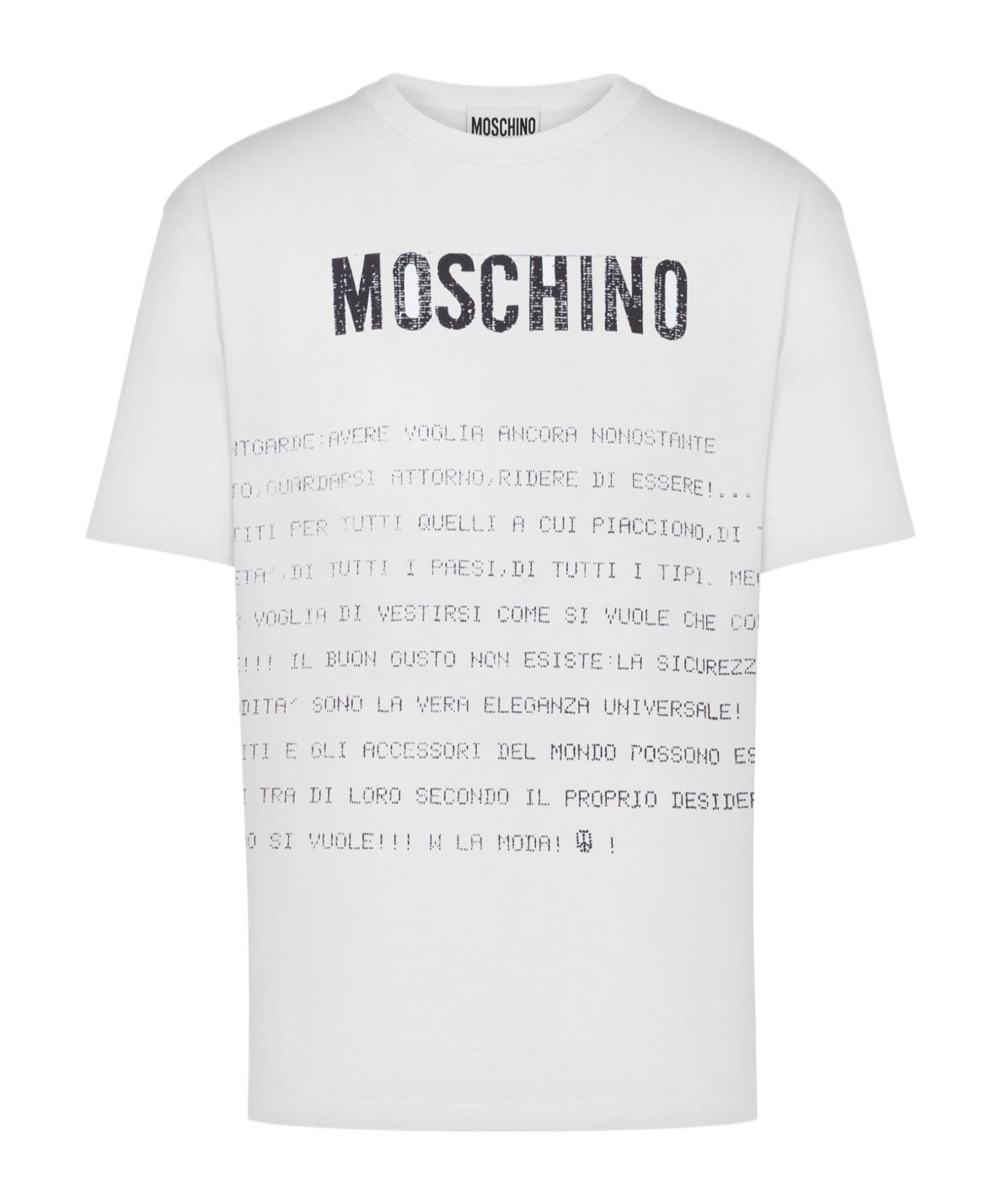 Moschino T-shirt With Lettering Print In White