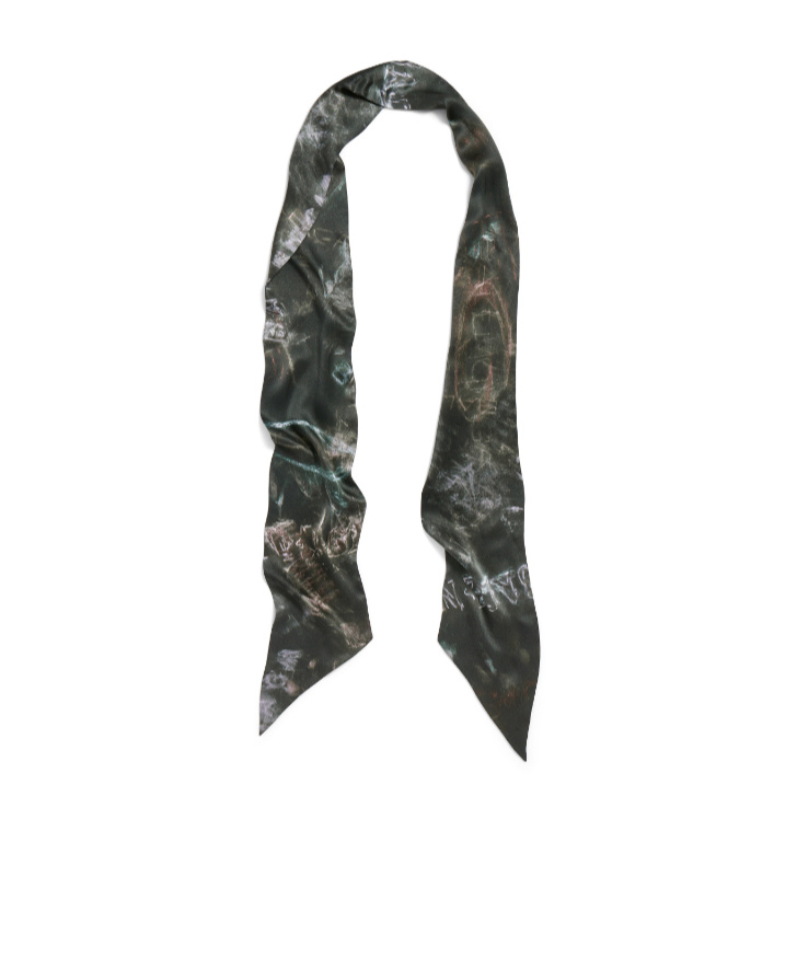 Balenciaga Women's Washed Crayon Scarf In Washed Black In Blue