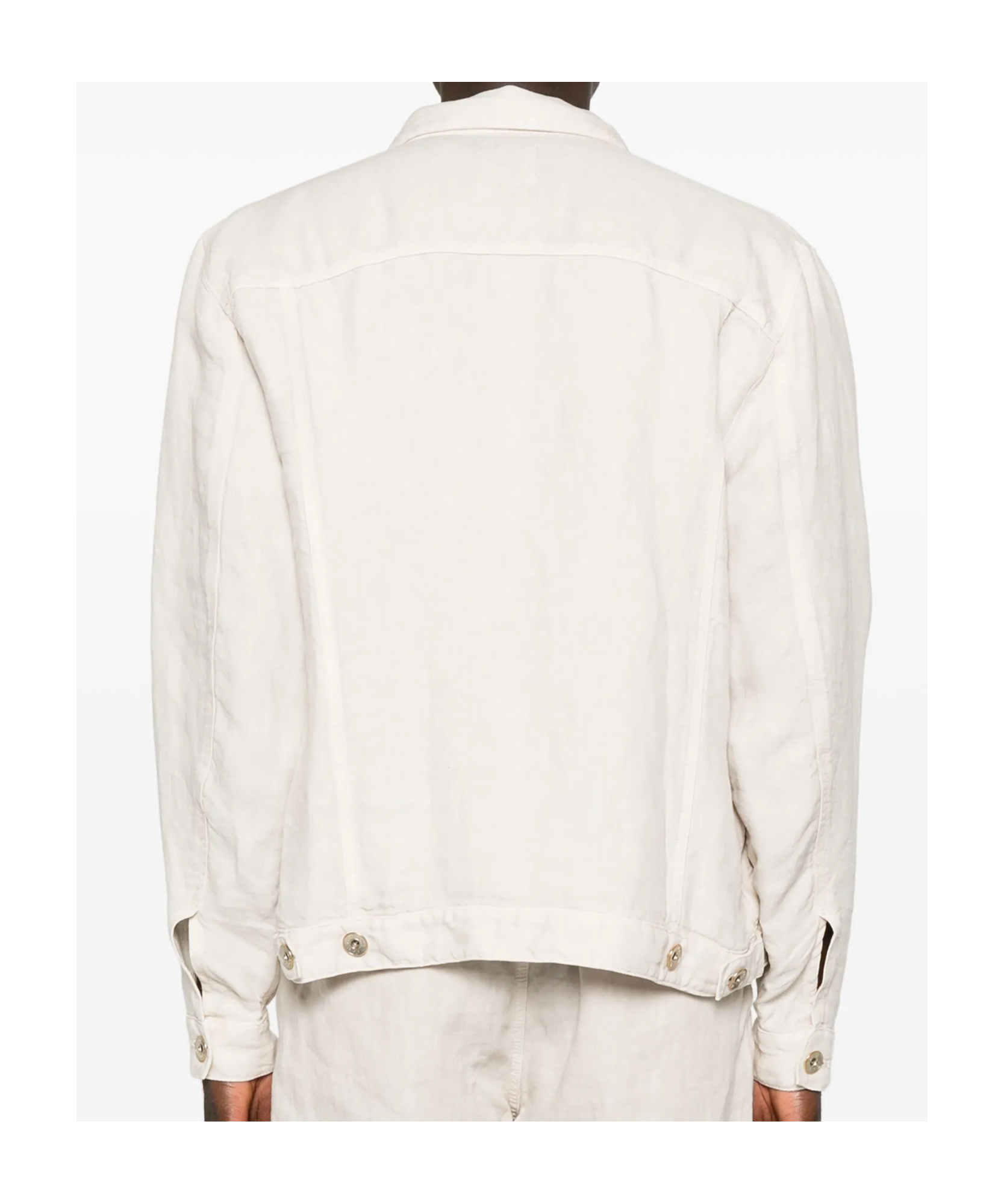 Eleventy Linen Jacket In White