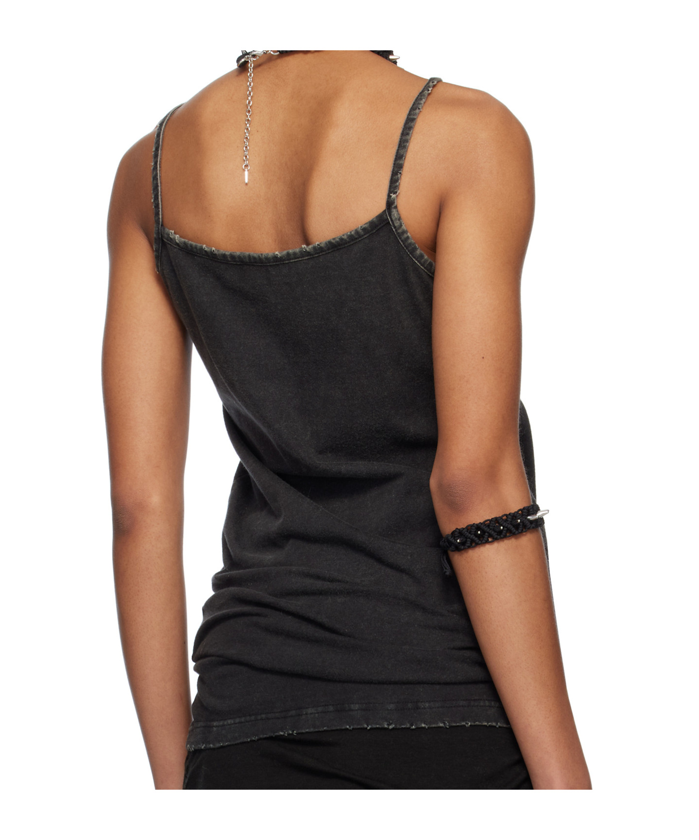 We11 Done Logo Camisole In Black