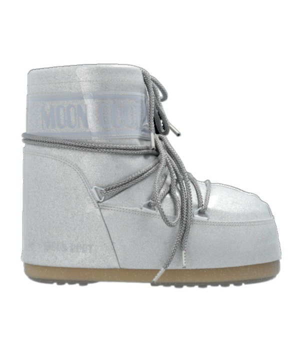 Moon Boot Lacing Snow Boots In Gray