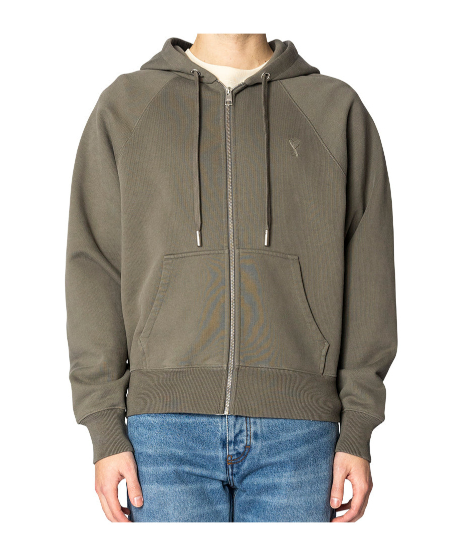 Ami Alexandre Mattiussi Long-sleeved Sweater In Green