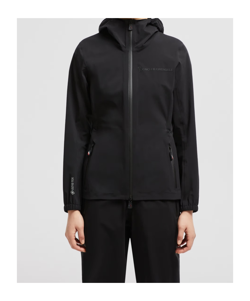 Moncler Veste À Capuche Imperméable Valles In Black