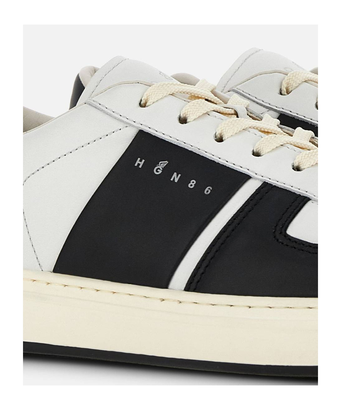 Hogan H668 Low-top Leather Sneakers In White