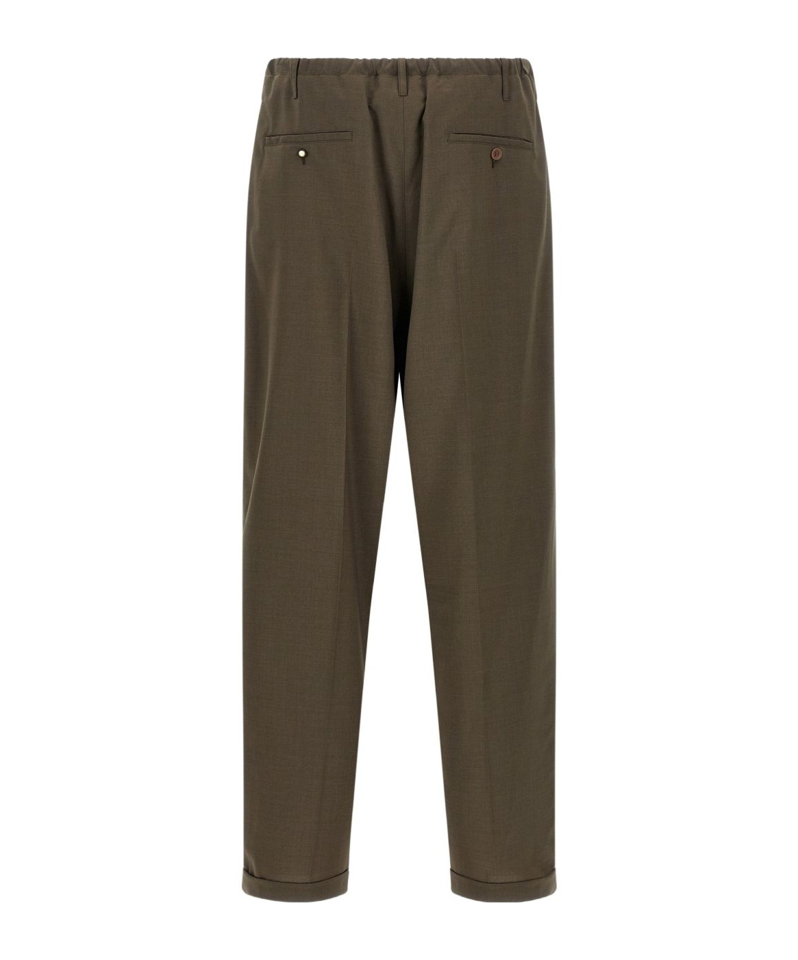 Magliano Tailored Trousers With Pleats And Pockets In Green