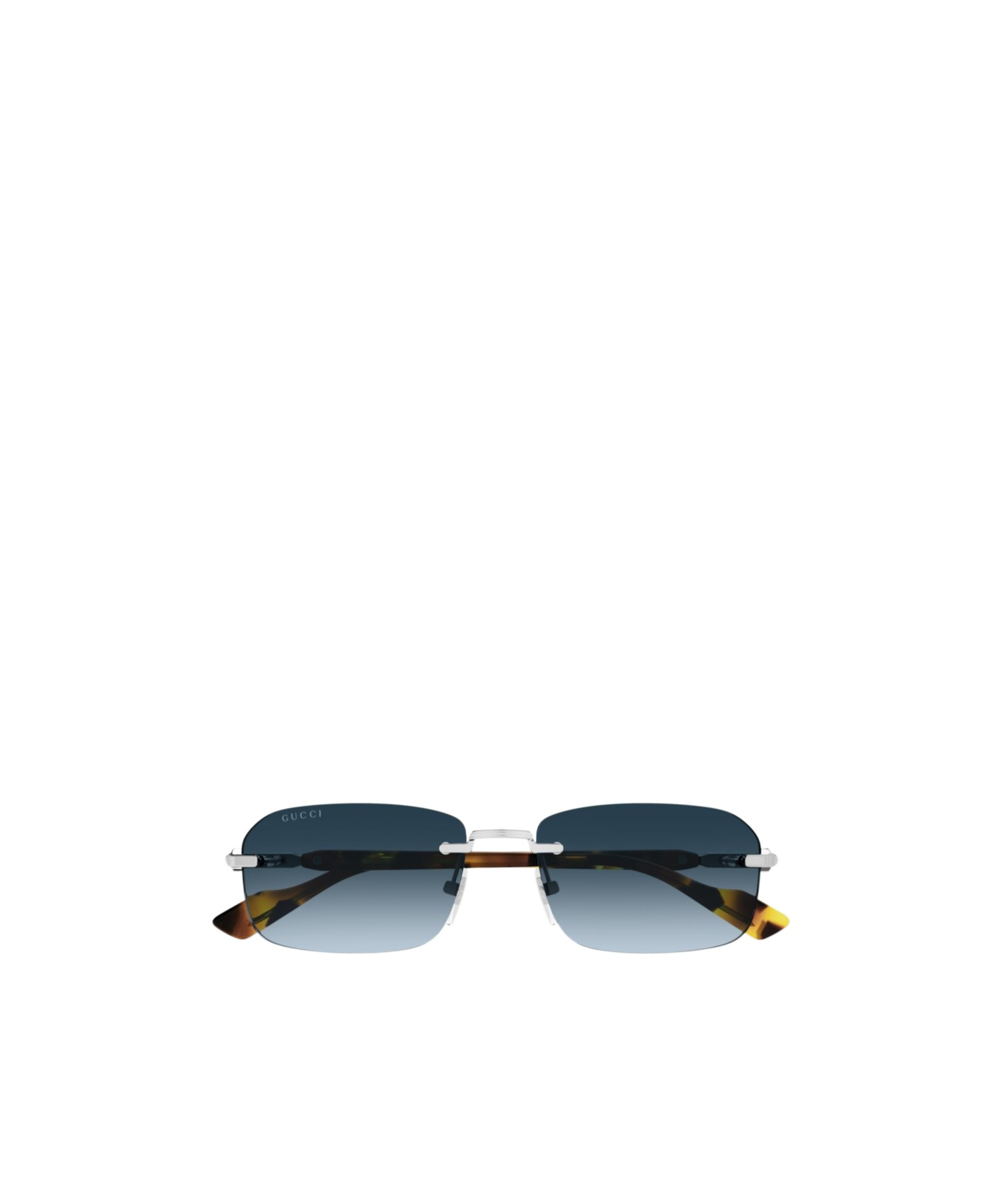 Gucci Rectangle-frame Sunglasses In Gray
