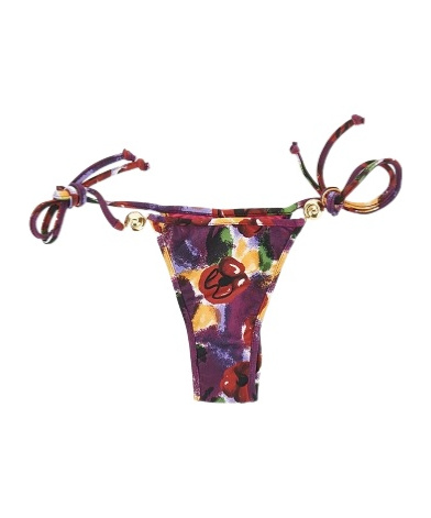 Reina Olga Carioca Splash Bikini Bottom In Brown