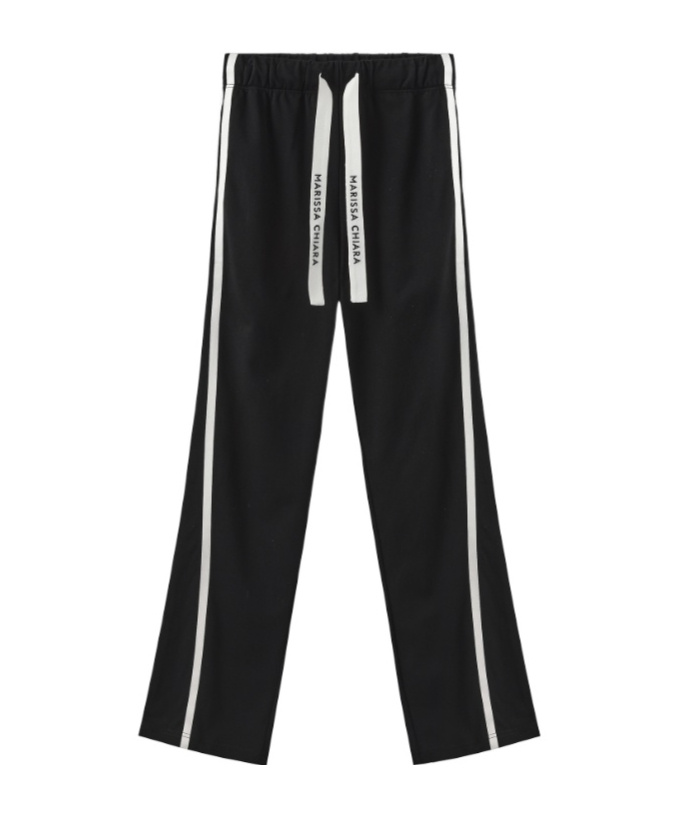 Marissa Chiara Drawstring Sweatpants In Black