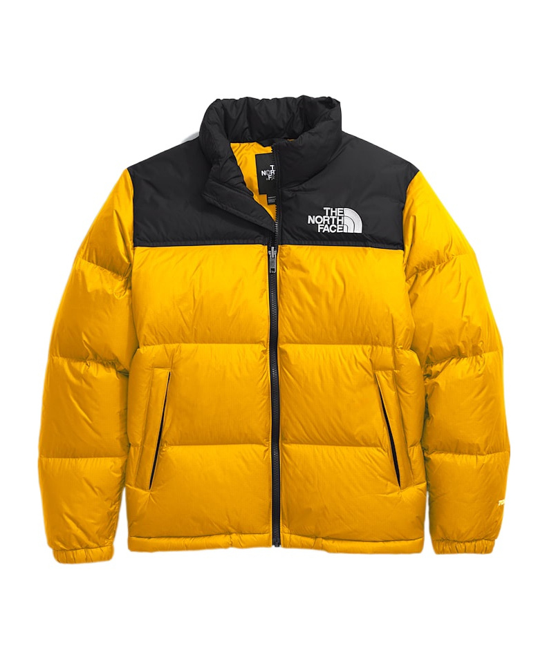 The North Face Long-sleeved Down Jacket In Orange