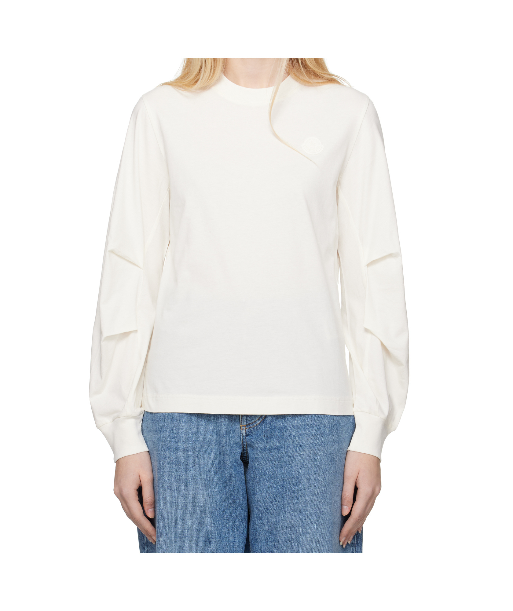 Moncler Long-sleeved T-shirt In White