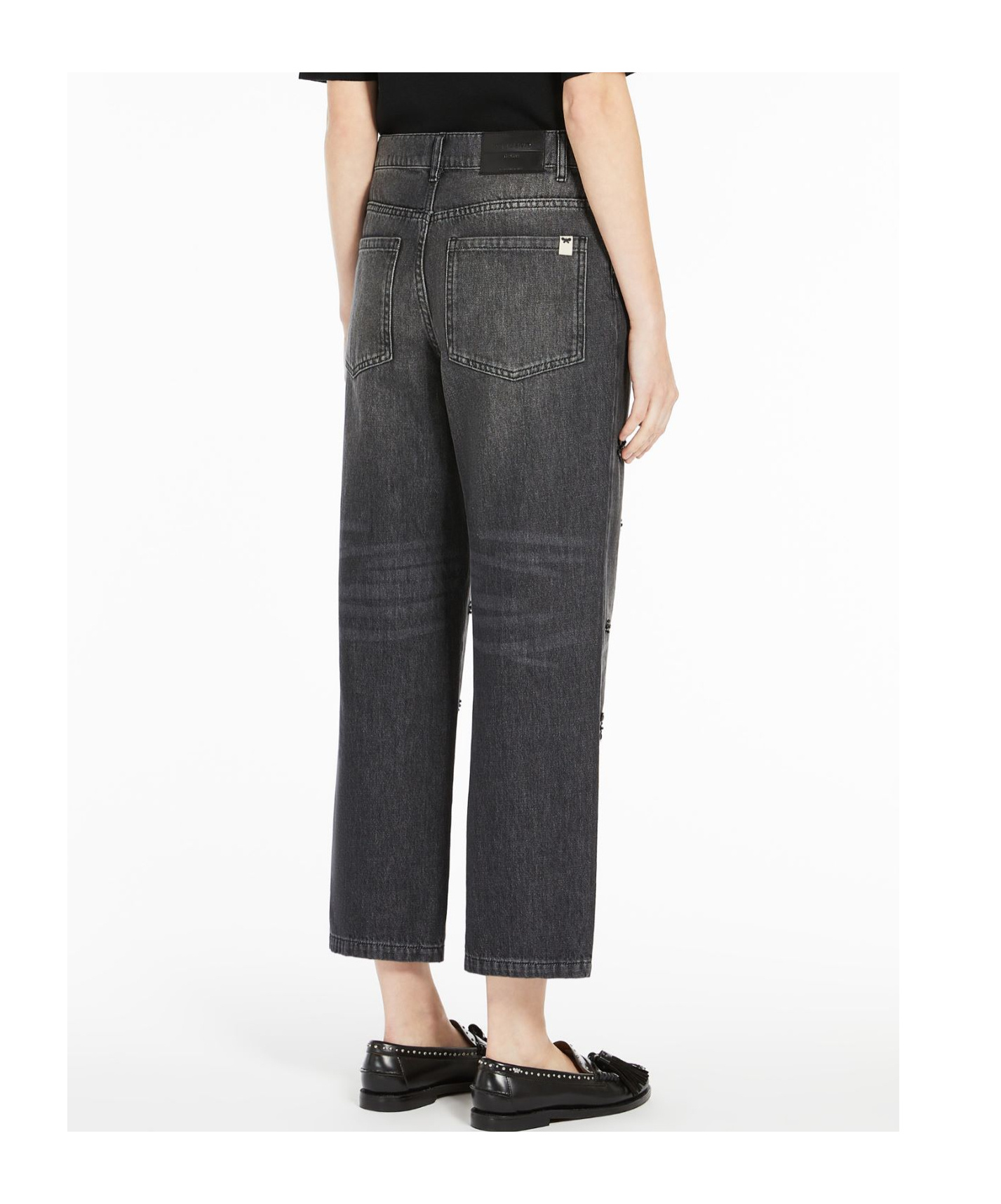 WEEKEND MAX MARA SEQUINNED DENIM JEANS 