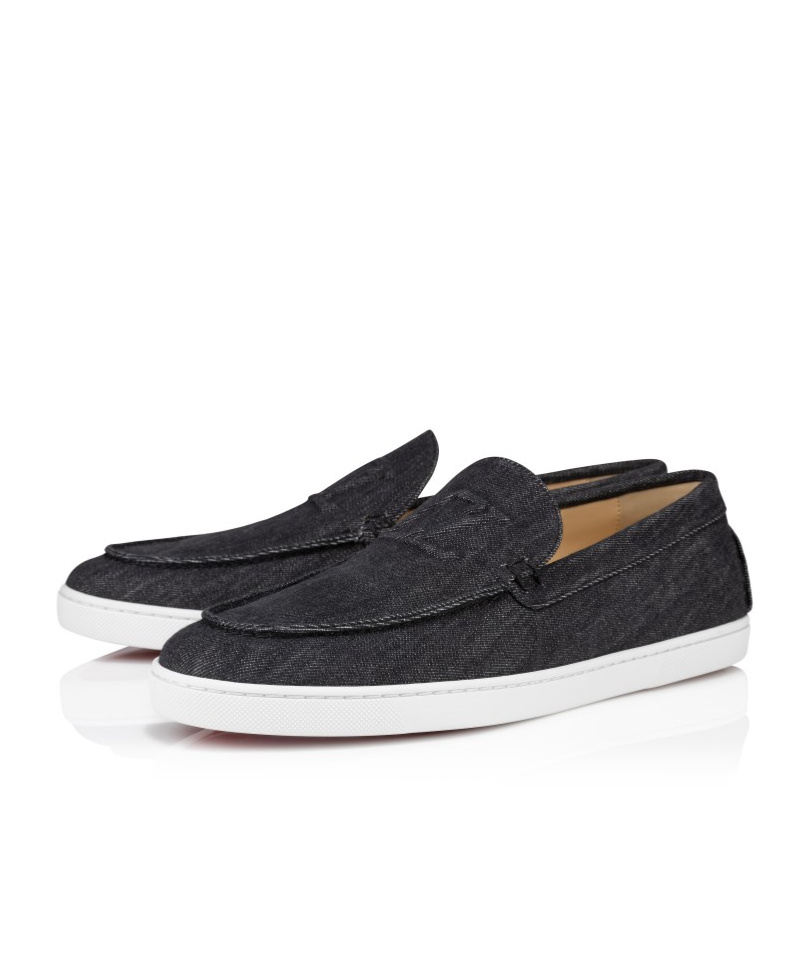 Christian Louboutin Men's Varsiboat Loafers In Black