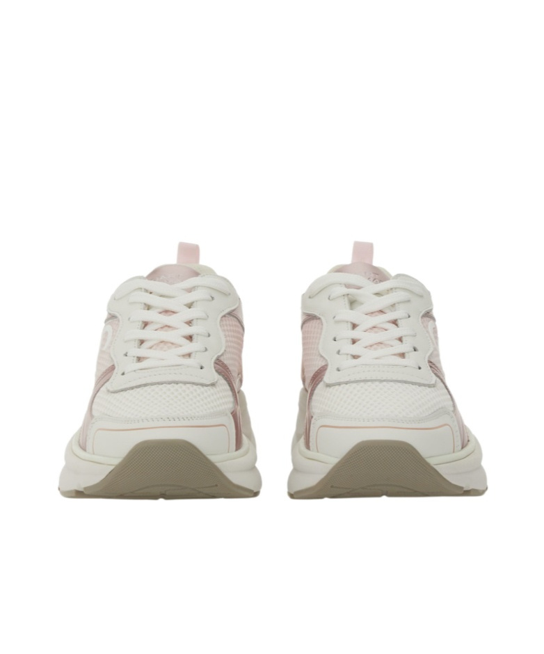 Stuart Weitzman Textured Upper Sneakers In White