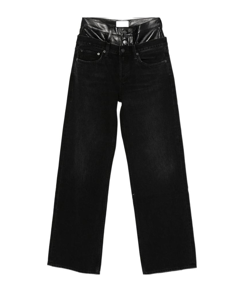 Agolde Straight-leg Jeans In Black