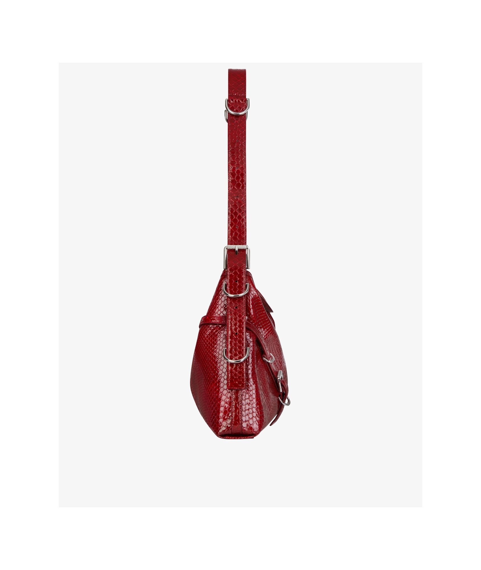 Givenchy Medium Voyou Bag In Python In Red
