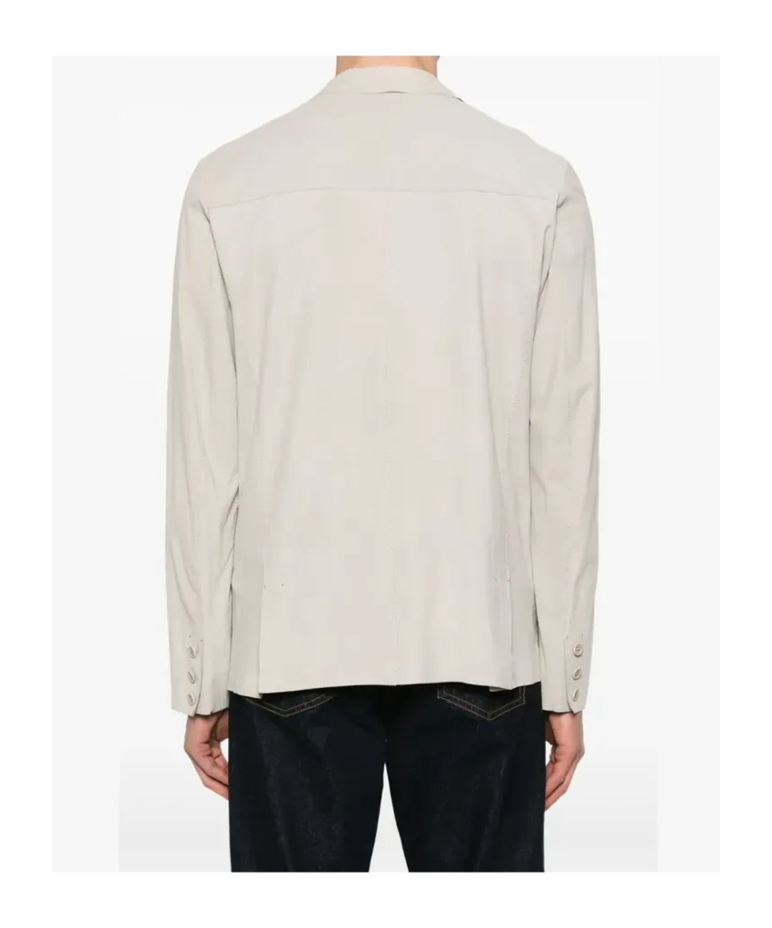 Salvatore Santoro Suede Jacket In White