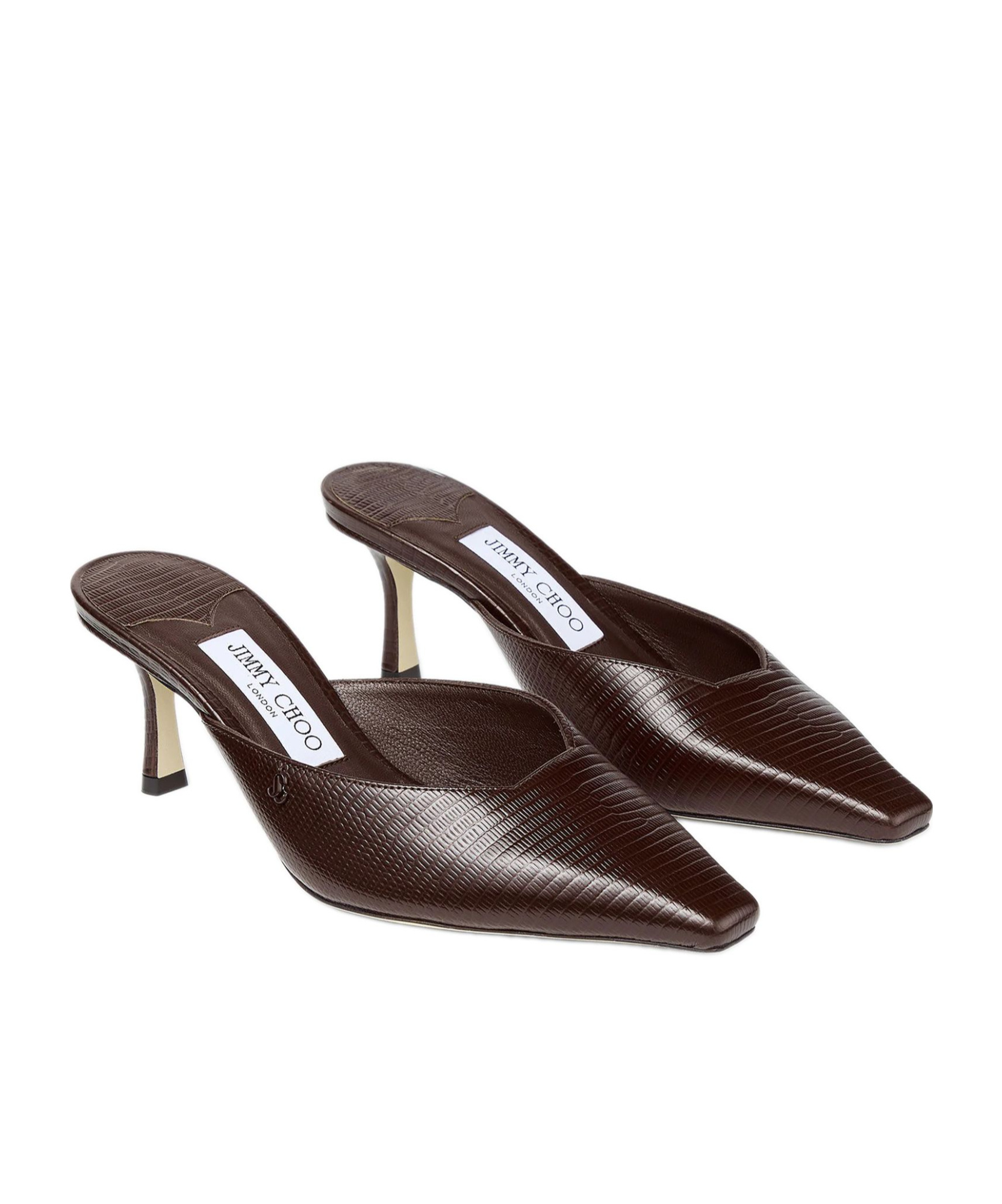 Jimmy Choo Pointed High Heel Sandals In Brown