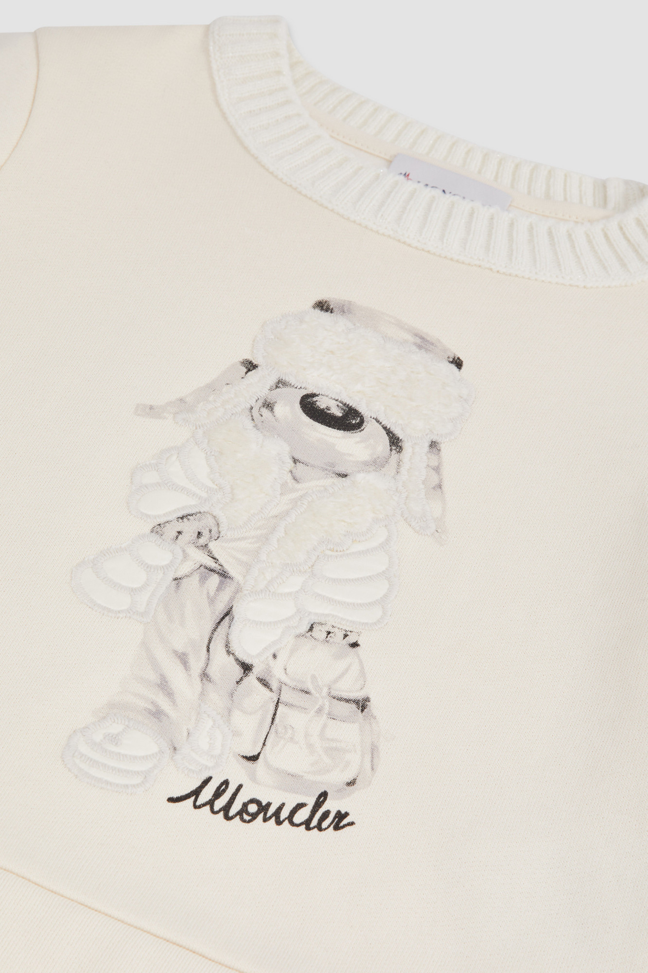 Moncler Printed Sweatshirt In Nude