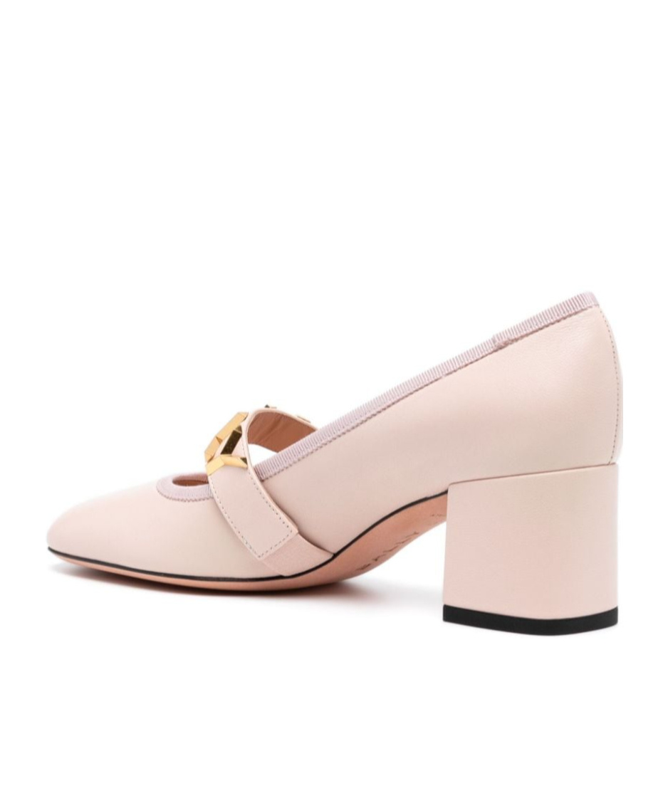 Bally Thick Heels In Nude
