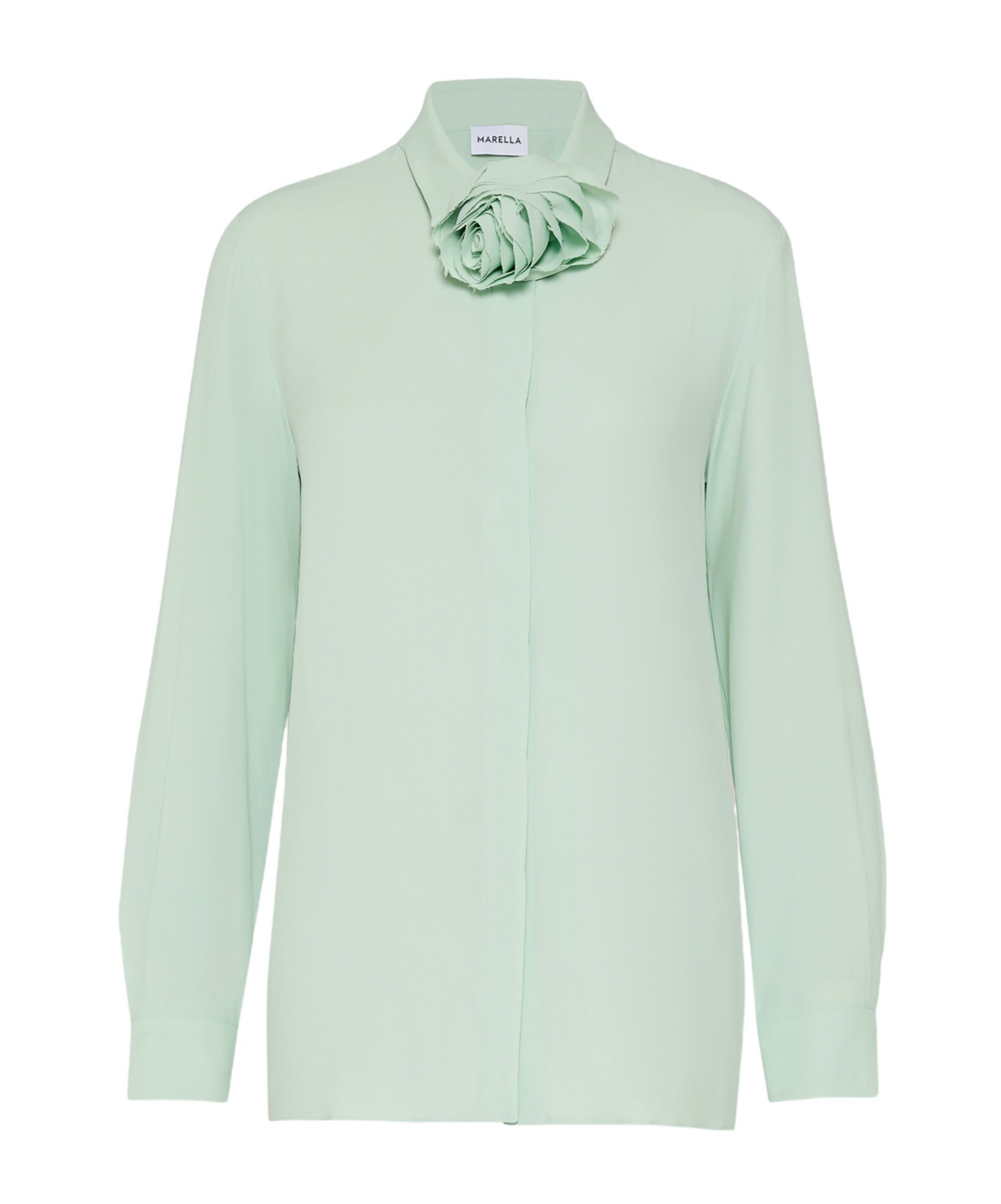 MARELLA LAPEL LONG SLEEVE SHIRT