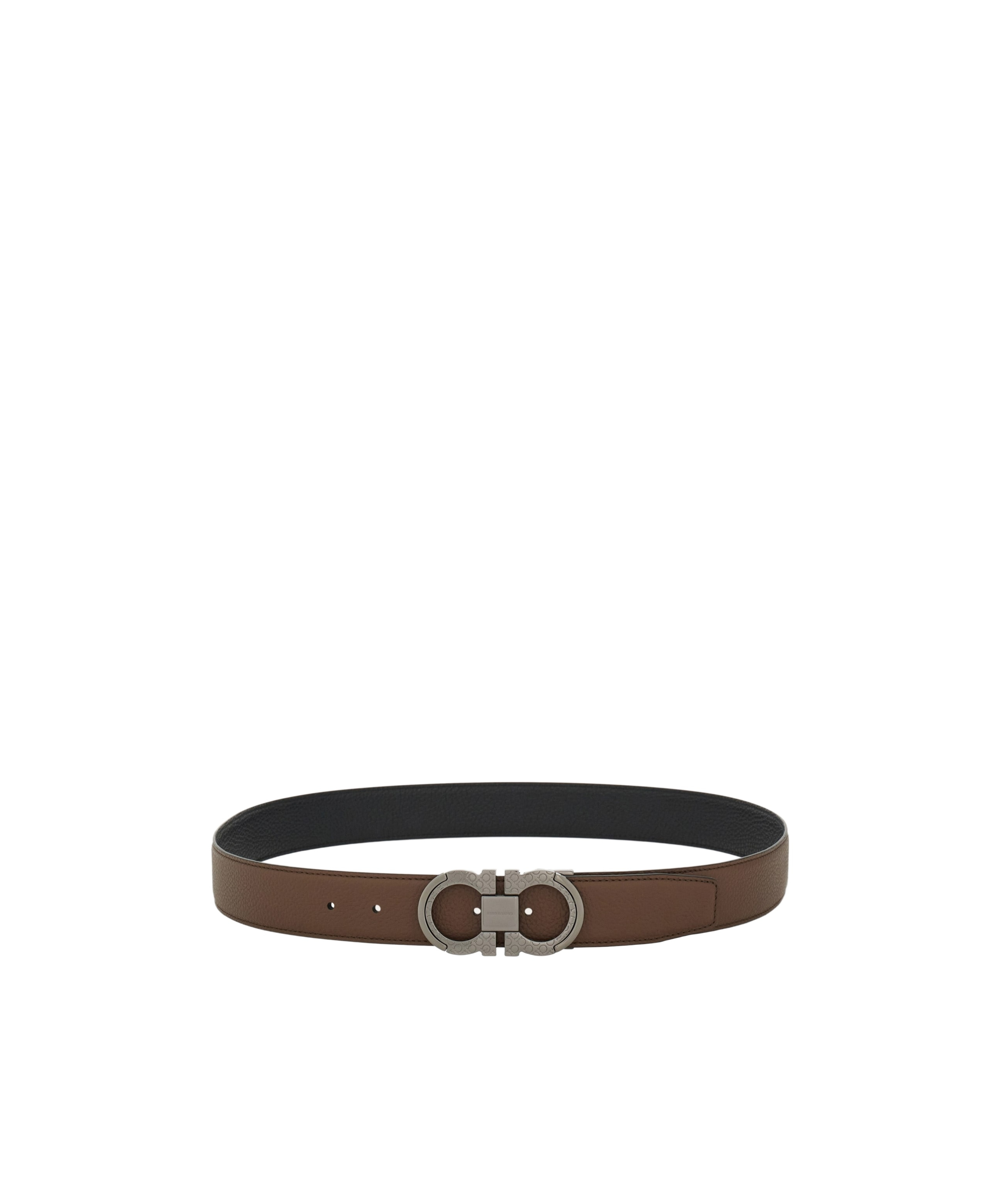 Ferragamo Double-sided Adjustable Waist Belt In Green