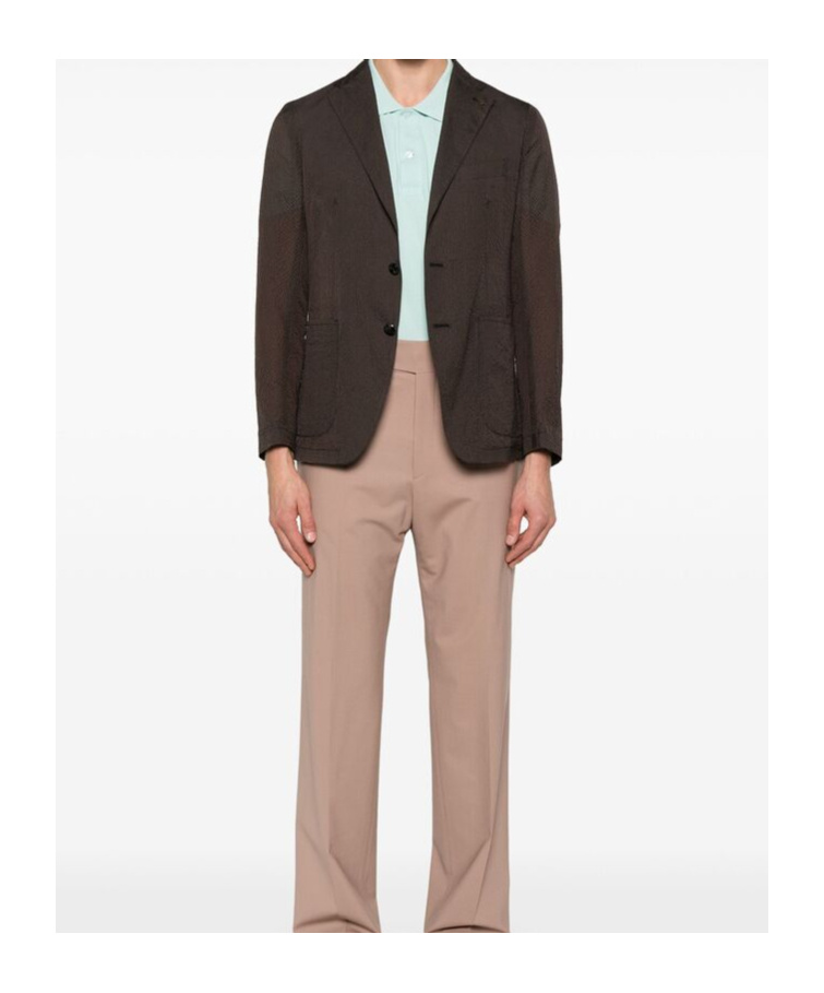 Tagliatore Long-sleeved Suit Coat In Black