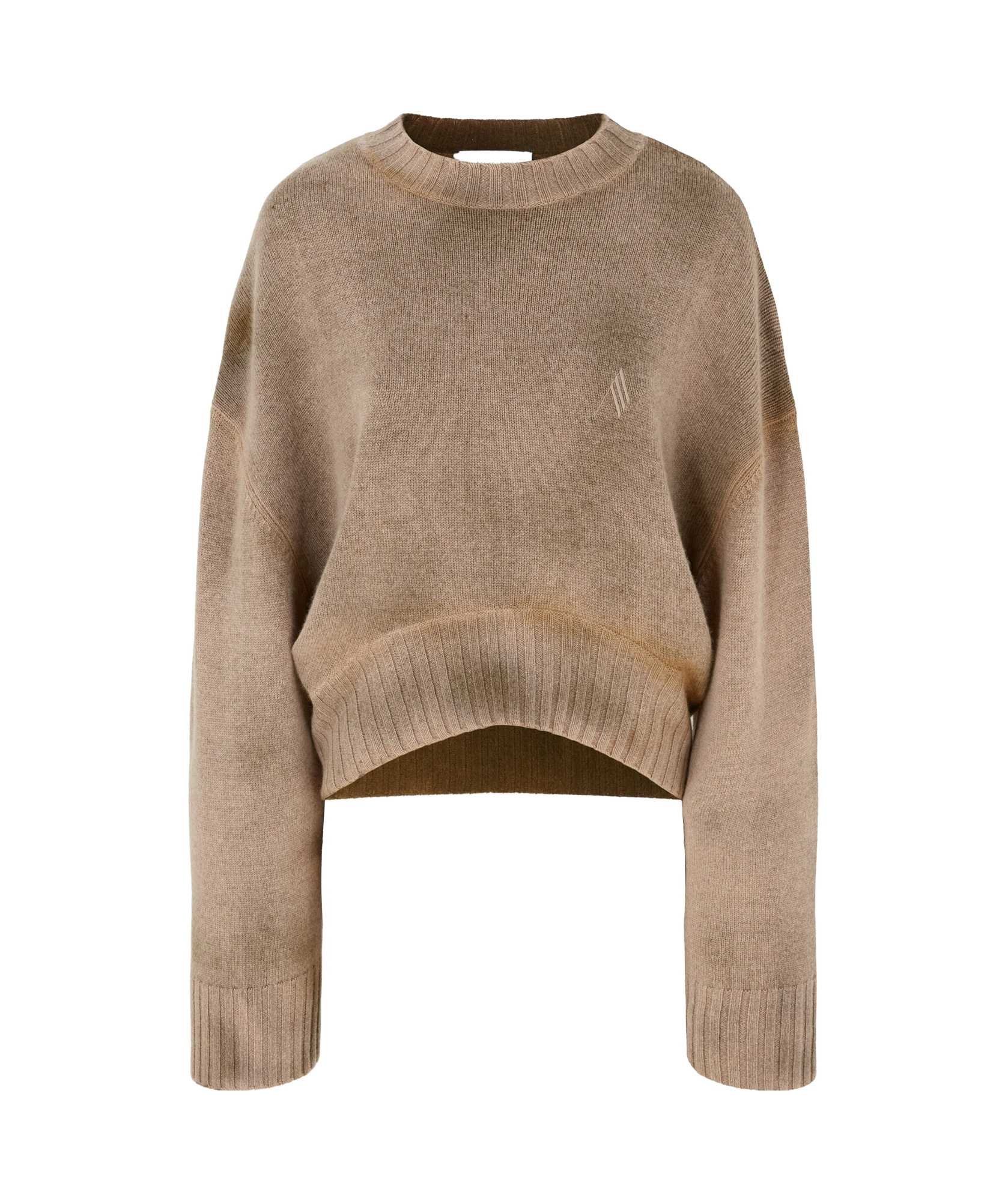 Shop Attico The Knitted Jumper In Nude