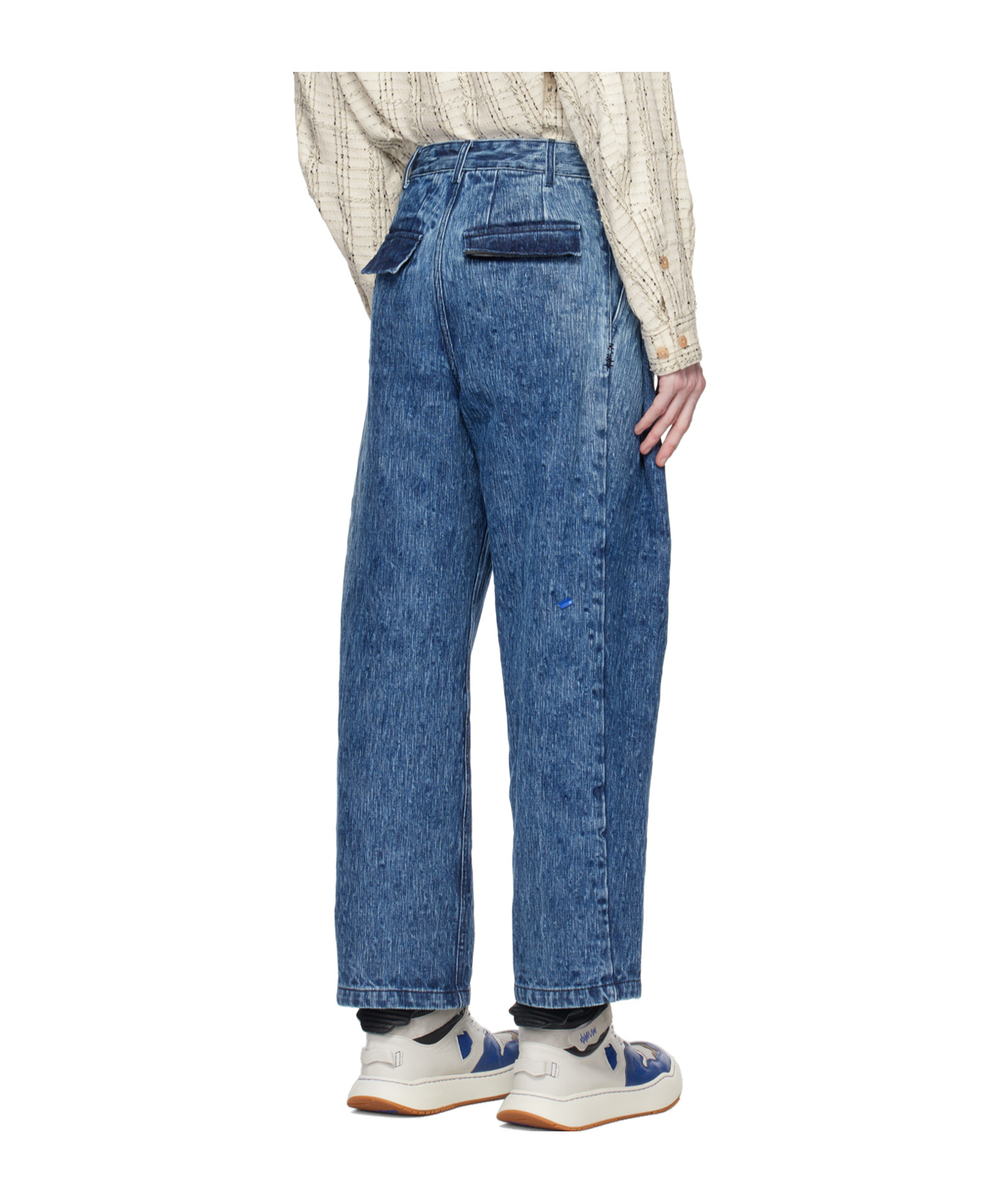 Ader Error Blue Drush Jeans In Blue