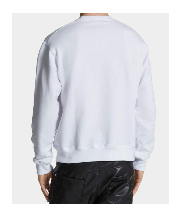 Dsquared2 Cool Fit Sweatshirt In White