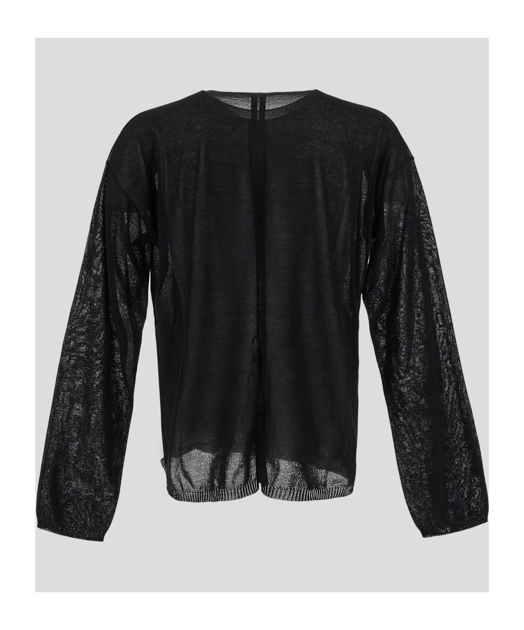 Rick Owens Semi-sheer Sweatshirt In Black