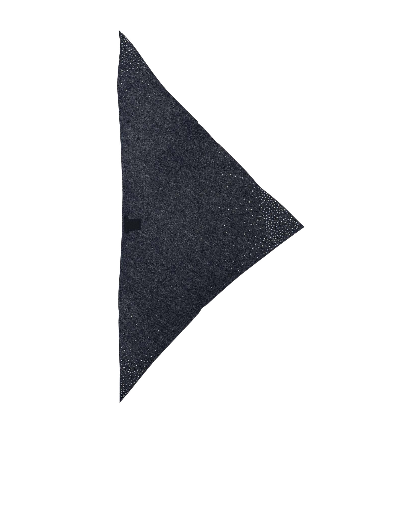 Faliero Sarti Cashmere Scarf With Swarovsky In Black