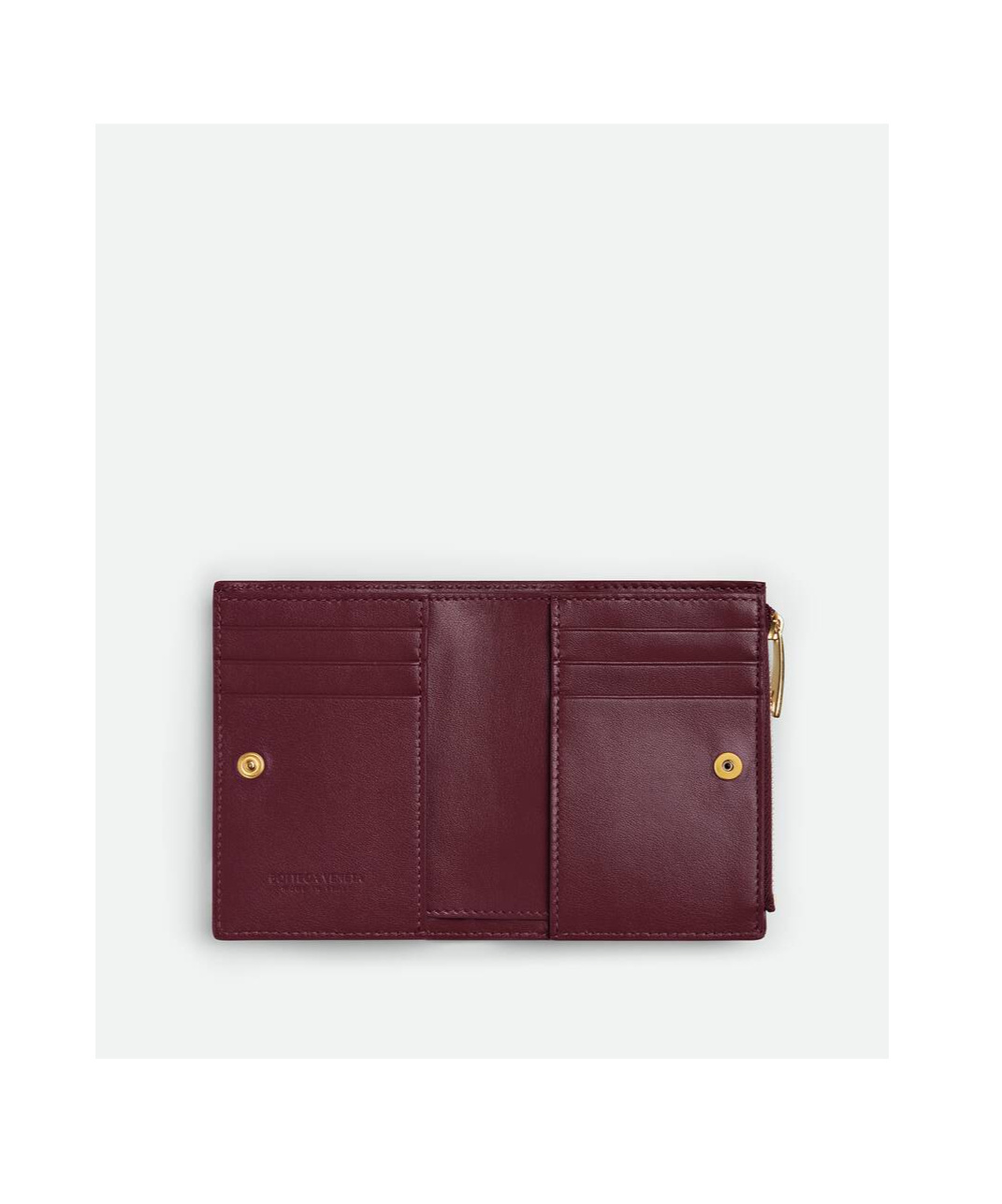 Bottega Veneta Kleines Intrecciato Bi-fold Portemonnaie In Red