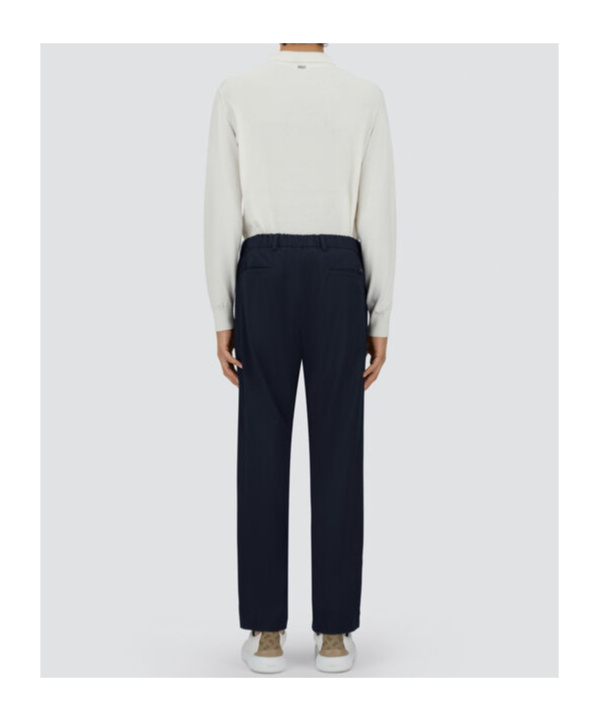 Herno Resort Trousers In Light Nylon Stretch In Blue