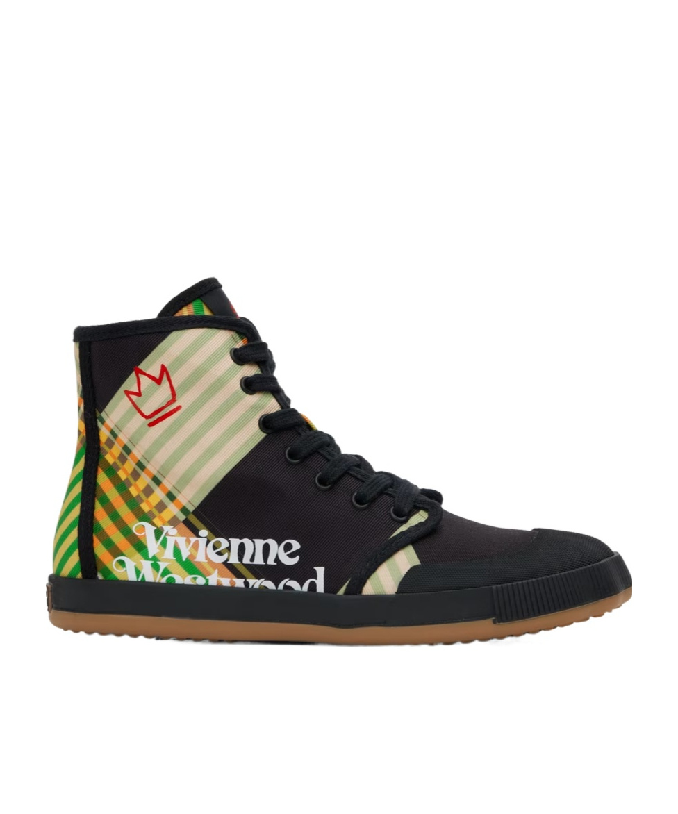 Vivienne Westwood Black Animal Gym High Top Sneakers