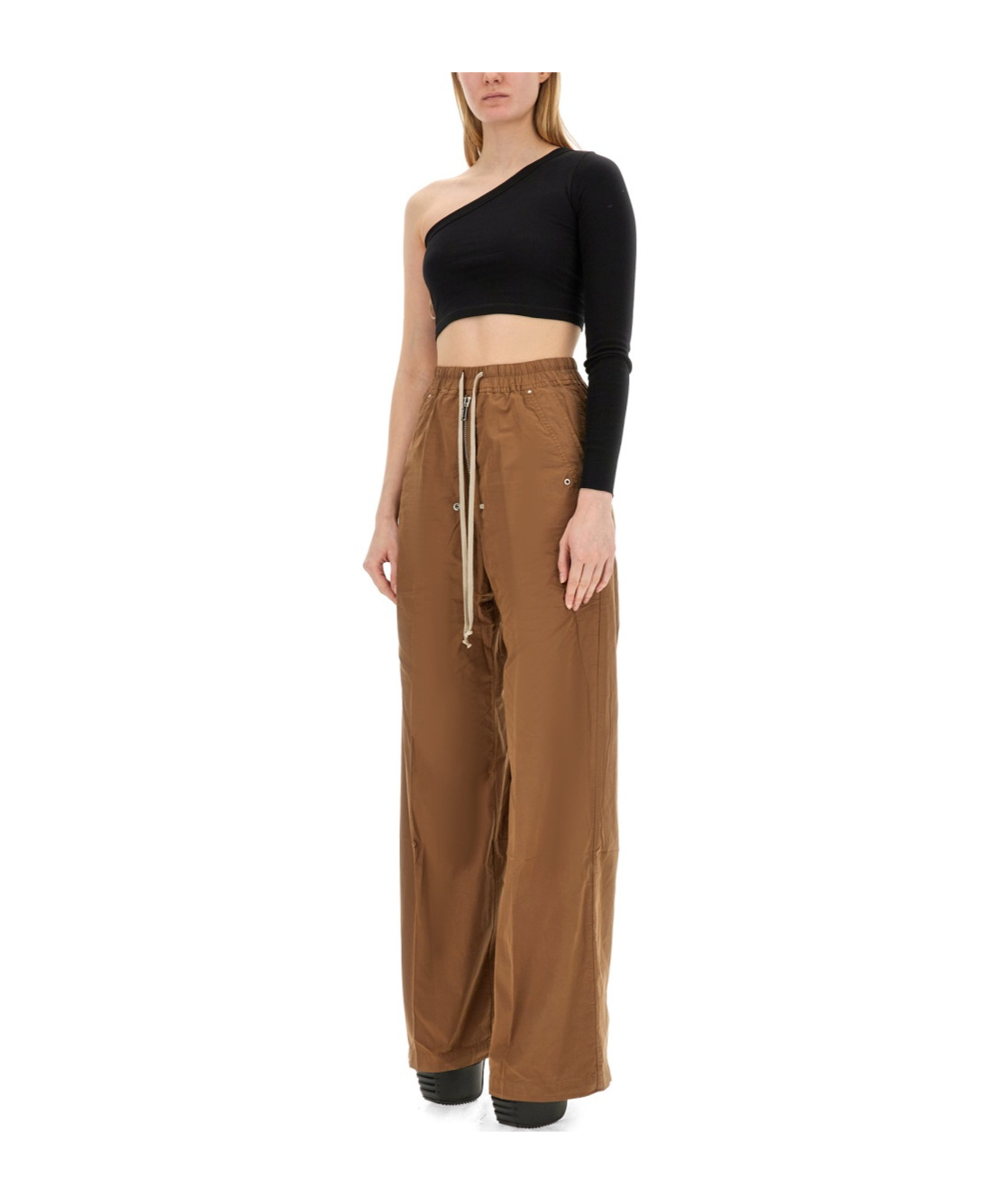 Rick Owens Drkshdw Drkshdw By Rick Owens Woman Pants Brown Size L Cotton In Brown
