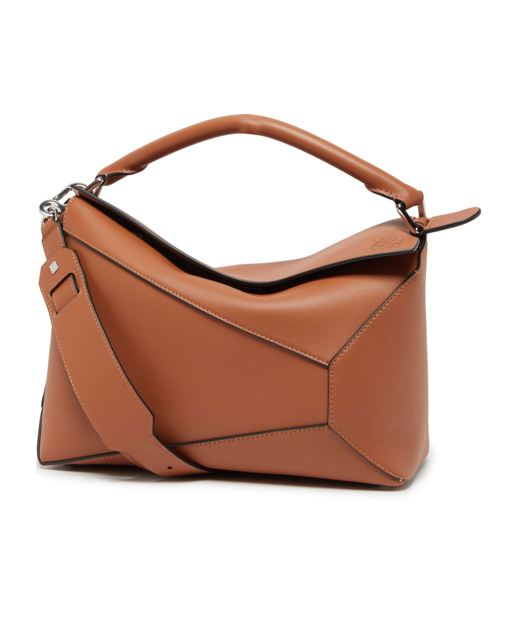 Loewe Puzzle Edge Shoulder Bag In Tan