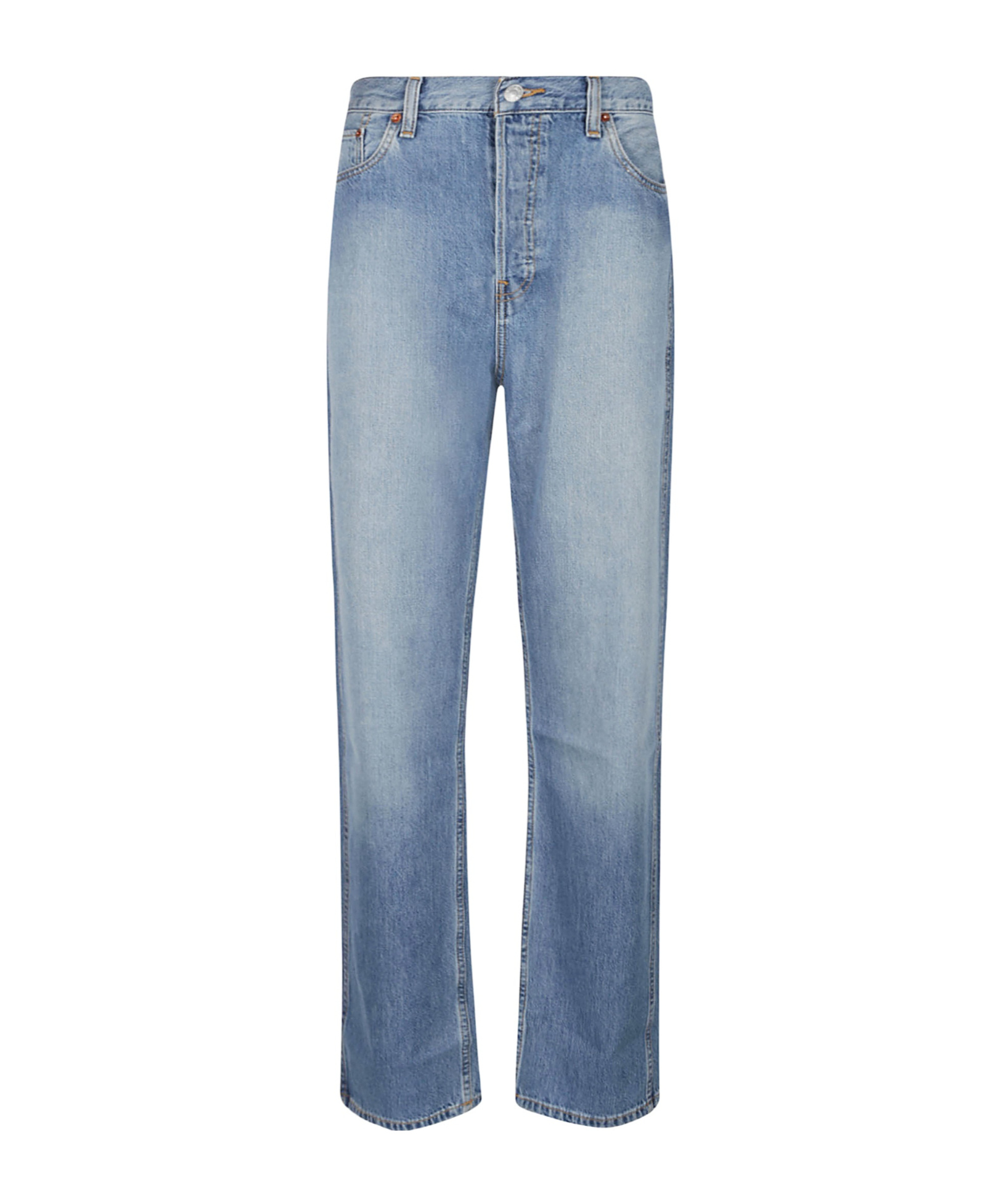 Re/done 90s High-rise Straight-leg Jean S In Blue