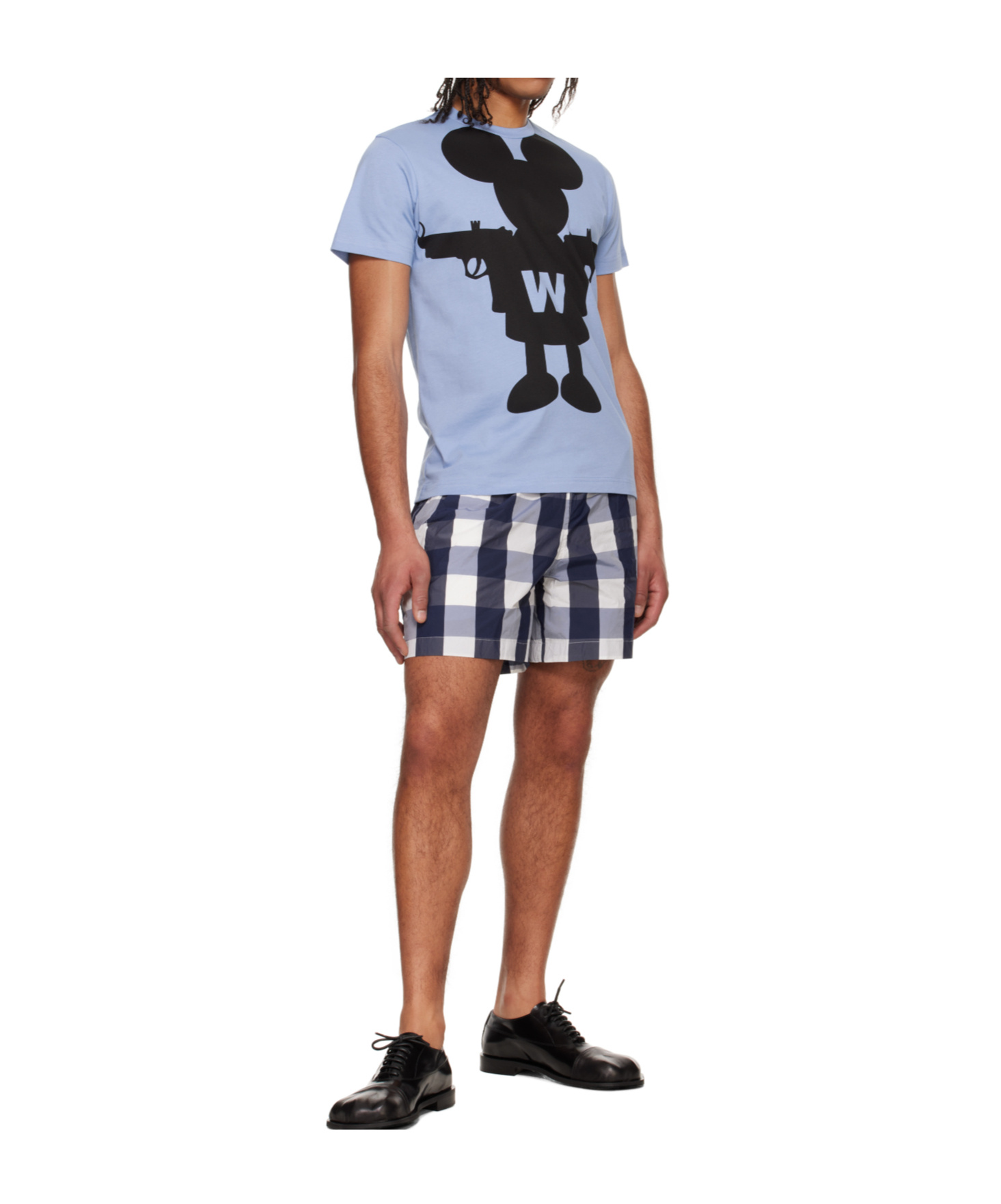 Walter Van Beirendonck Navy Basic Shorts In Multi