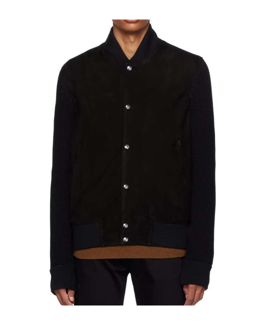 PAUL SMITH SPLICE STAND-NECK CASUAL JACKET