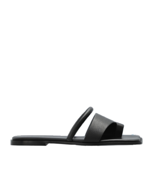 Vic Matie Simple Slide Sandals In Black