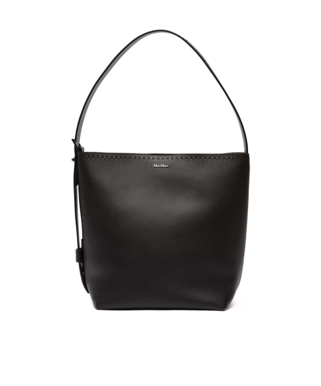 Max Mara Archetipo Small Leather Bag In Black