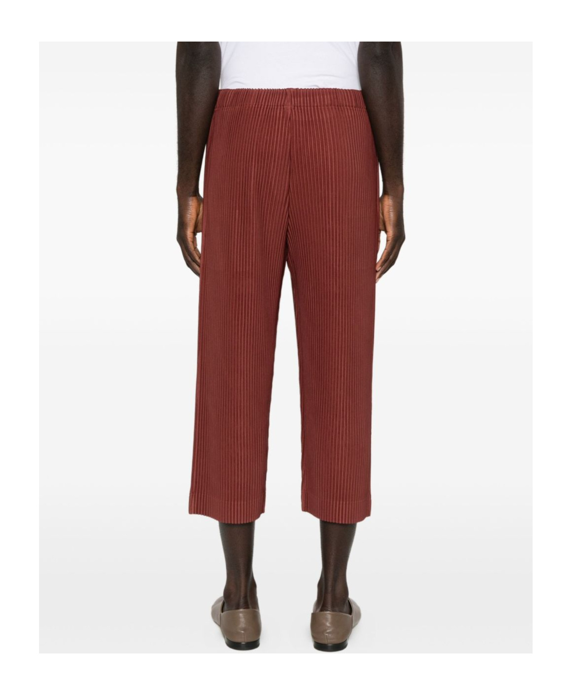 Issey Miyake Homme Plisse'  Men Pleated Trousers In Red