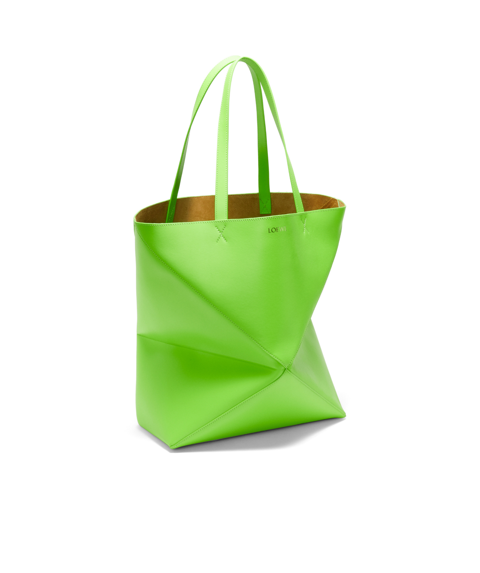 Loewe Xl Puzzle Fold Tote Bag In Green