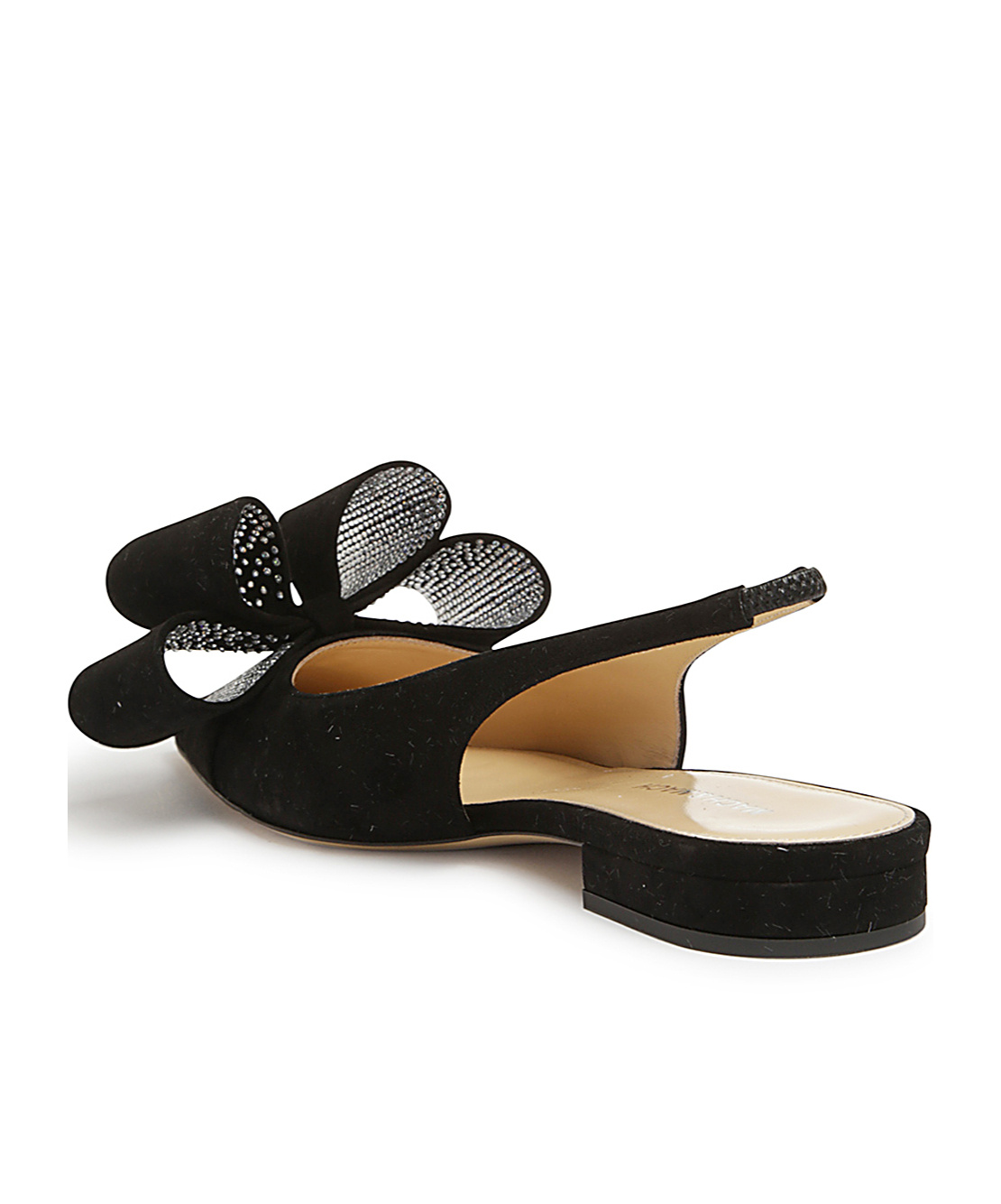 Mach&mach Pointed Flat Shoes In Black