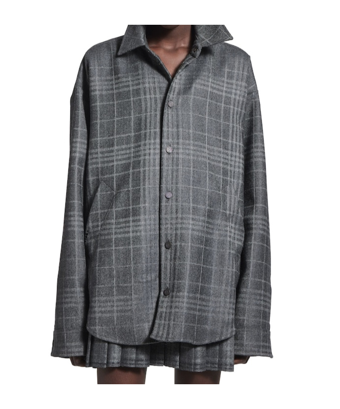 Balenciaga Women's Overshirt In Grey In Gray