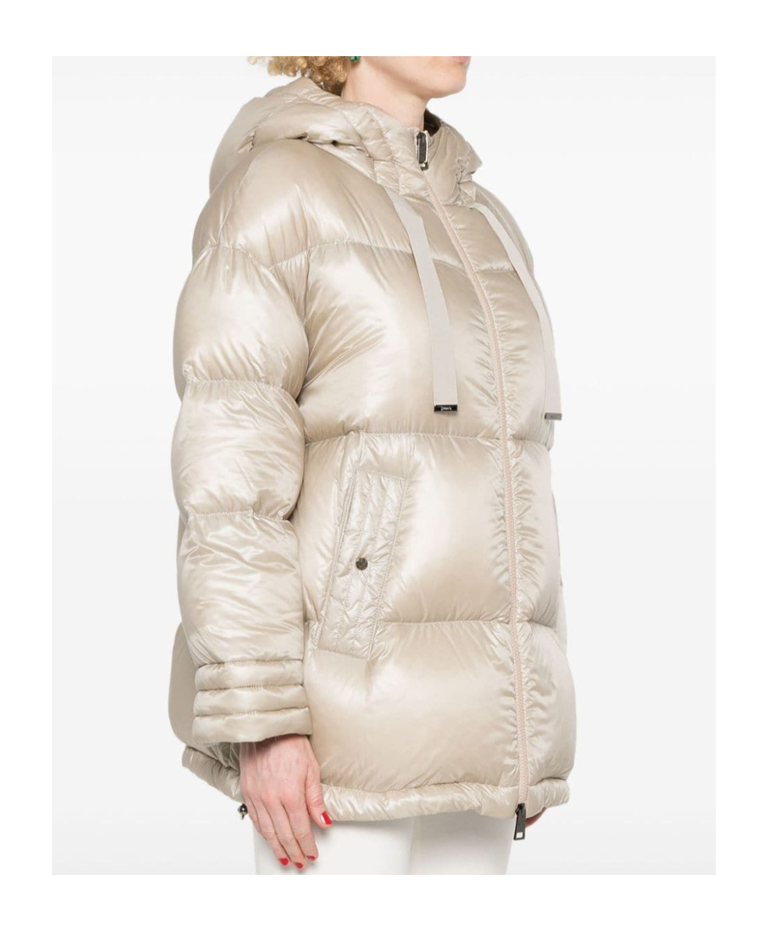 Herno Padded Coat In Nude