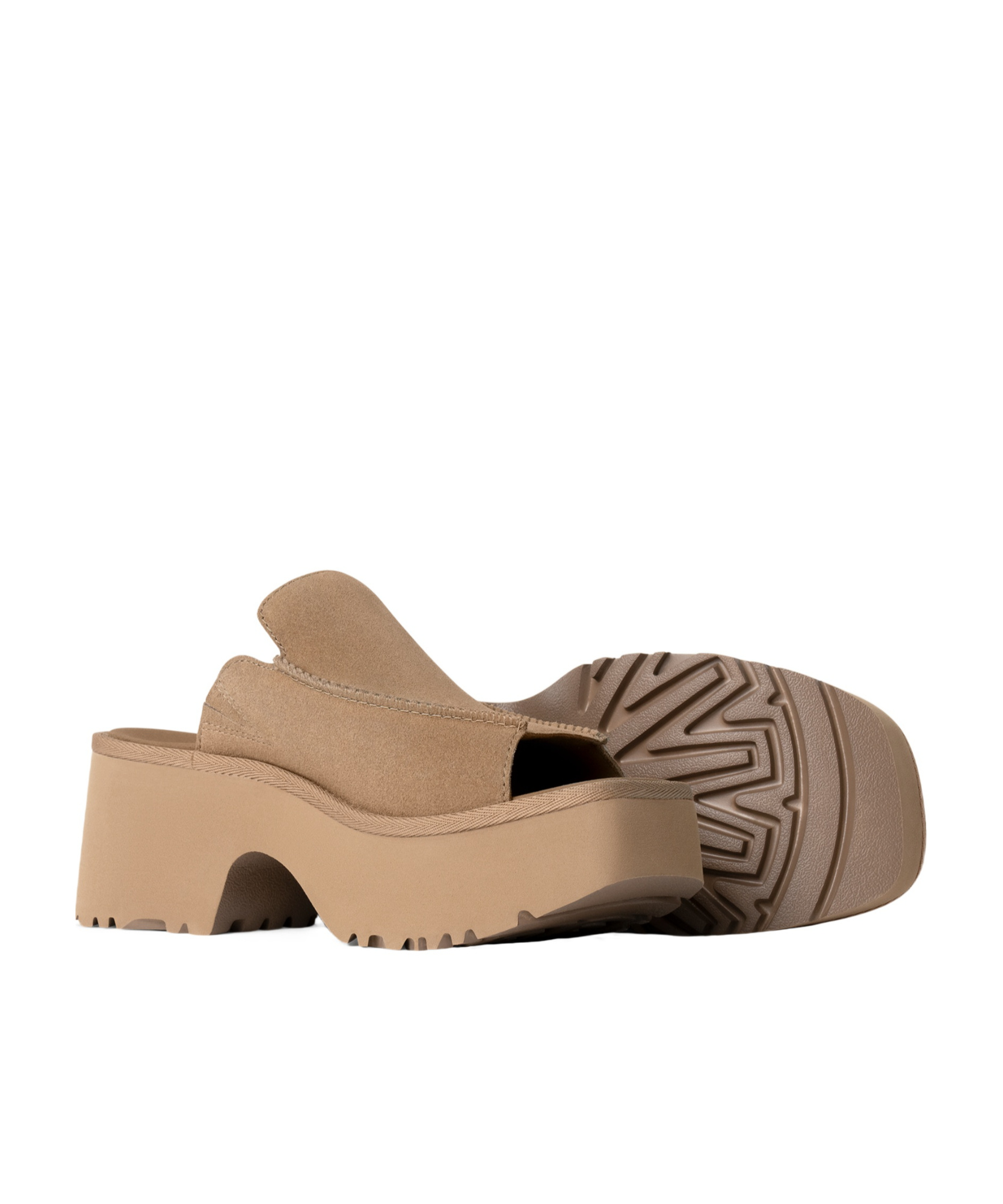Ugg W New Heights Slide In Nude